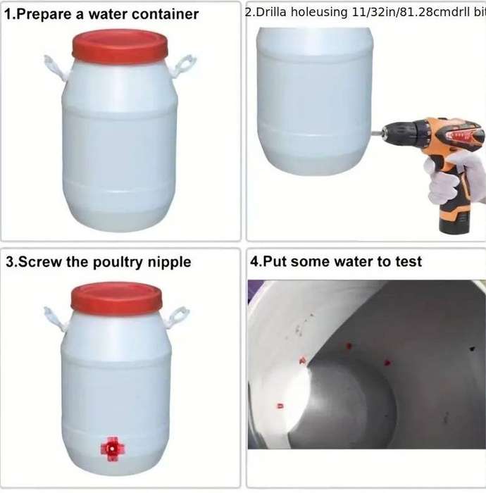 Chicken Automatic Nipple Drinkers -Pack of 10
