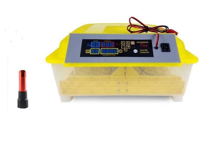 56 Egg Incubator with a Candling Torch