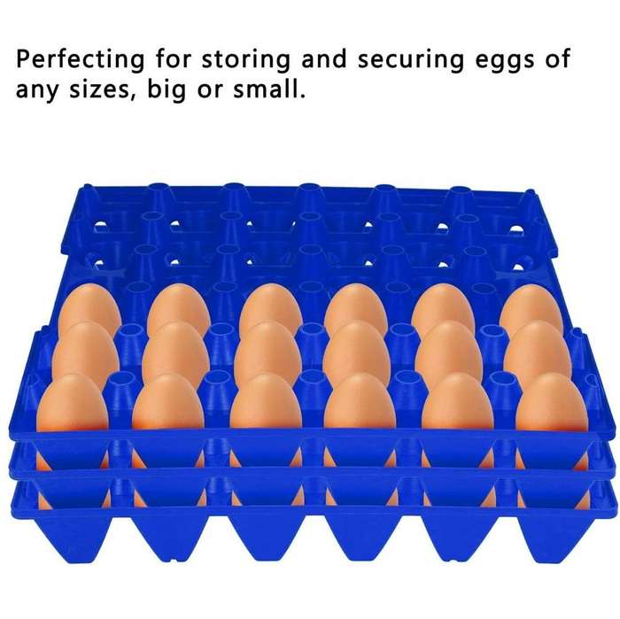 Pet Multifunctional Stackable Chicken Egg Trays -Pack of 5 (red)-29 cm