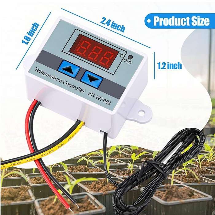 Digital Temperature Controller with LCD Display XH-W3001