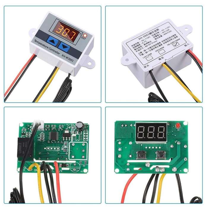 Digital Temperature Controller with LCD Display XH-W3001