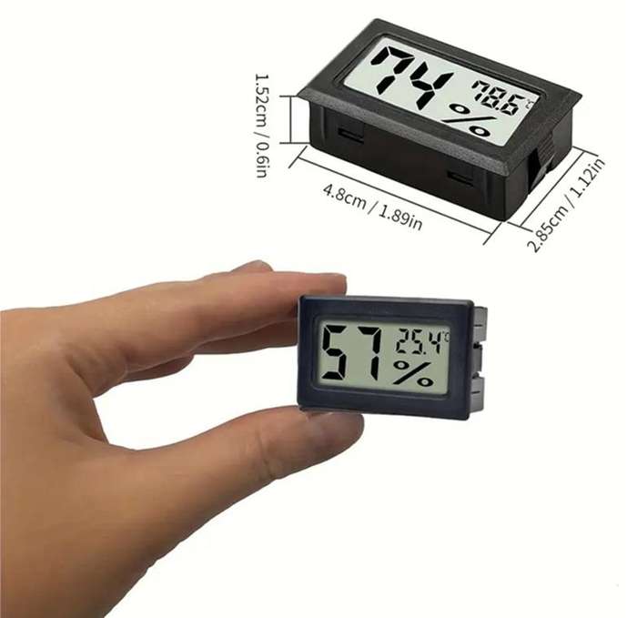 Temperature and Humidity Thermometer -Pack of 6