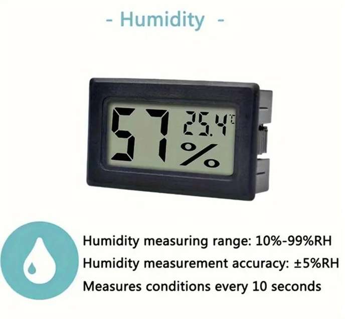 Temperature and Humidity Thermometer -Pack of 4