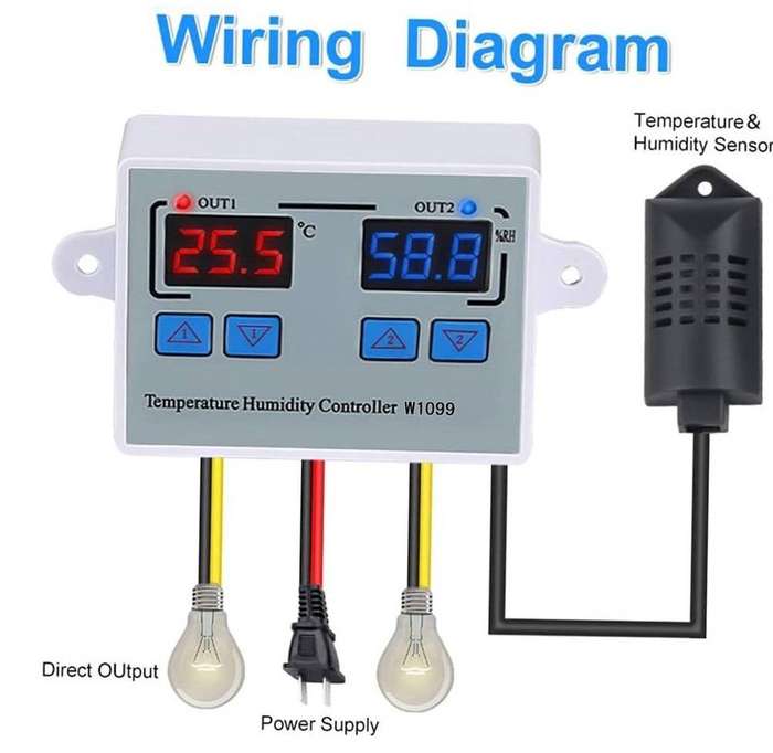 Thermometer and Hygrometer W1099 Controller Unit