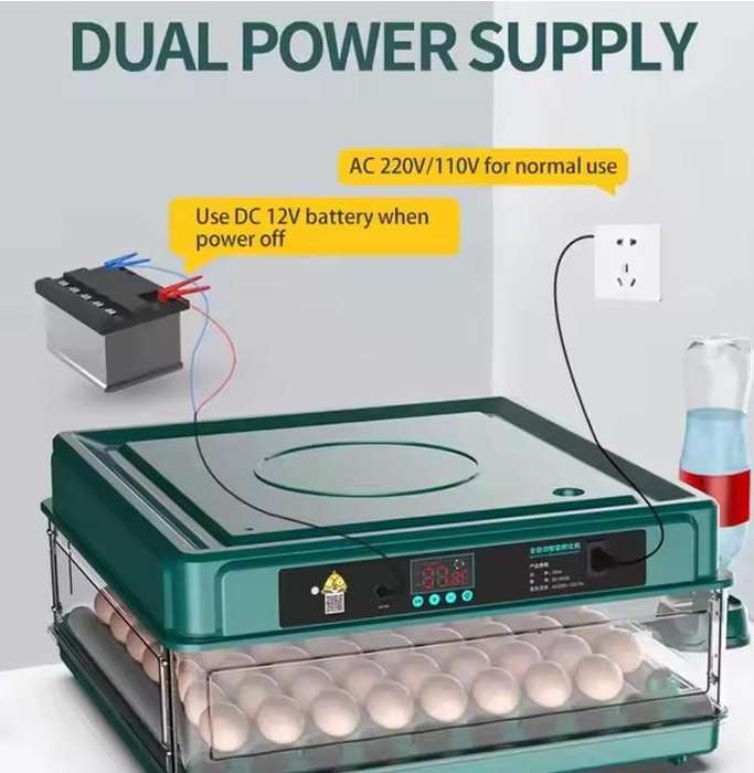 130 Egg Incubator Emerald Green with 12 Volt Connection