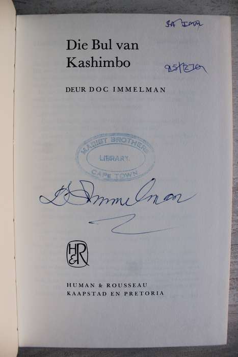 GETEKEN: Die Bul van Kashimbo - Doc Immelman
