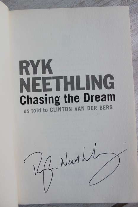SIGNED: Ryk Neethling, Chasing the Dream as told to Clinton Van Der Berg