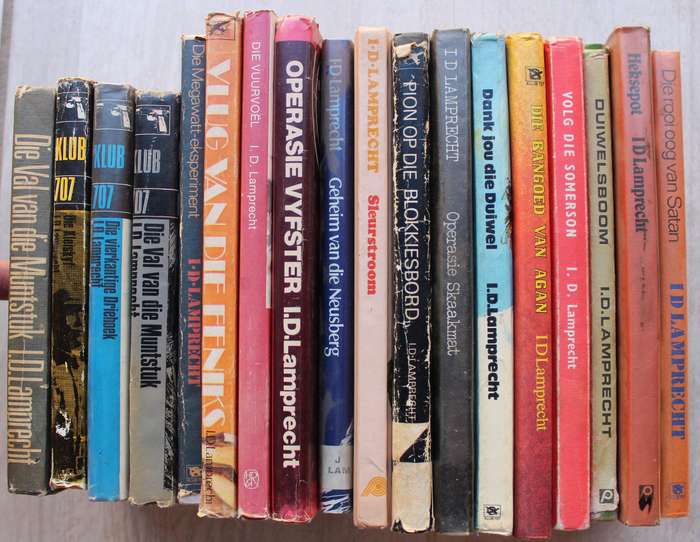 Versameling van 17 x I. D. Lamprecht boeke weggeeprys