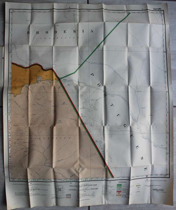 1911 PAFURI Map - Union of South Africa / Province of Transvaal