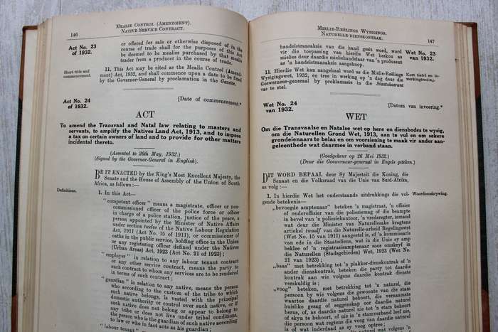 1931-32 STATUTES OF THE UNION OF SOUTH AFRICA \ WETTE VAN DIE UNIE VAN SUID-AFRIKA