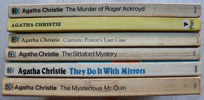 6 x Agatha Christie paperbacks