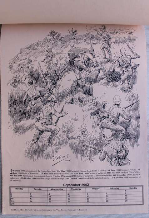 2002 Anglo-Boer War Calendar / Newspaper Illustrations