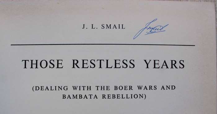 SIGNED: Those Restless Years - Smail