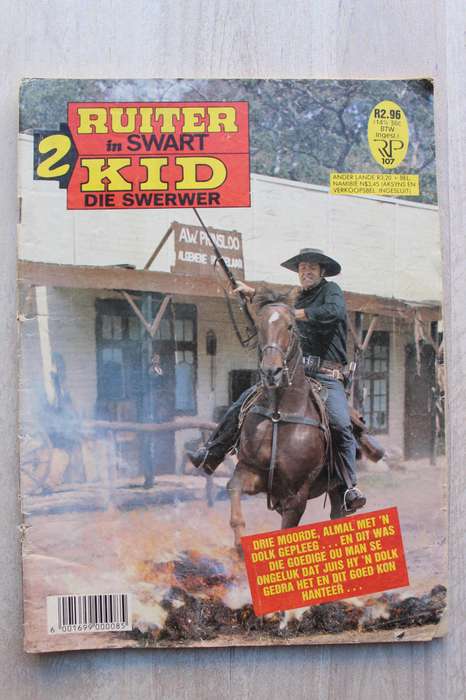 Ruiter In Swart / Kid Die Swerwer  nommer 107 fotoboek foto boek picture book