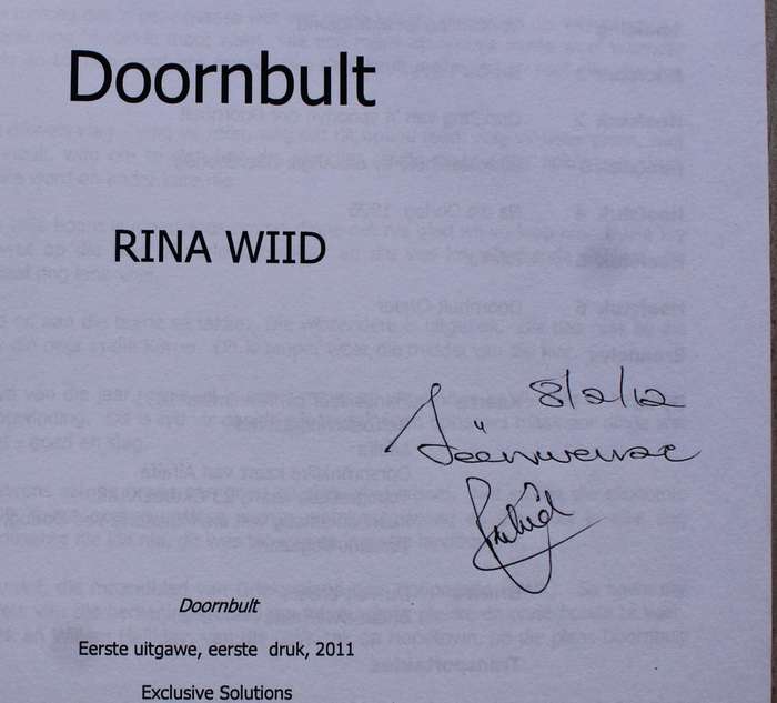 GETEKEN: Doornbult: Geskiedkundige Oorsig 1798-2011  - Rina Wiid