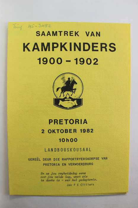 KAMPKINDERS 1900-1902 : `n Gedenkboek / G. G. Coetzee & M. C. E. van Schoor