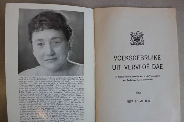 Volksgebruike uit vervloe dae - Anna de Villiers