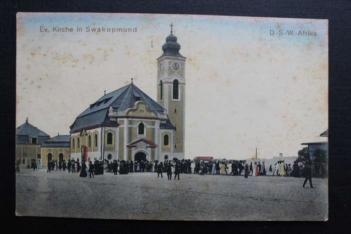 Post Card postcard DSWA Deutsch Sud-West-Africa - Swakopmund Evangelische Kirche