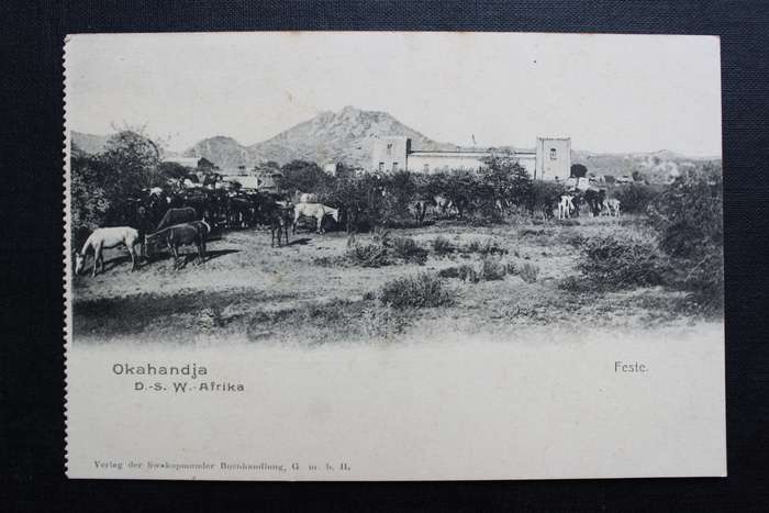 Post Card postcard DSWA Deutsch Sud-West-Africa - Omaruru Feste