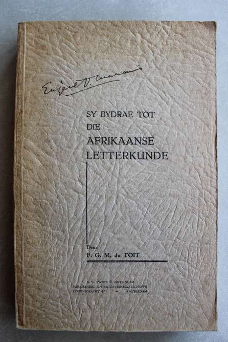 Eugene Marais se bydrae tot die Afrikaanse Letterkunde / Du Toit