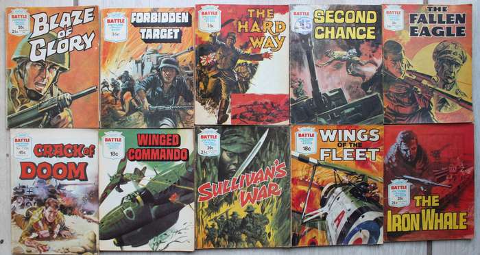10 x Battle Picture Library graphic comics
