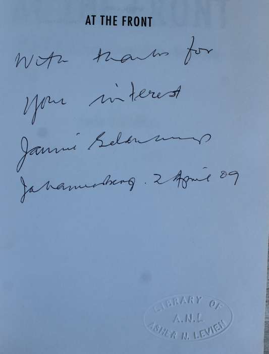 SIGNED: At The Front A Generals Account of South Africas Border War - Jannie Geldenhuys