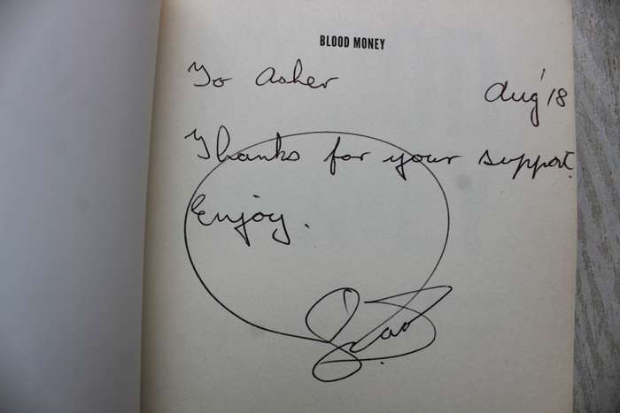 SIGNED: Blood Money: Stories of an Ex-Recce`s Missions in Iraq -- Johan Raath