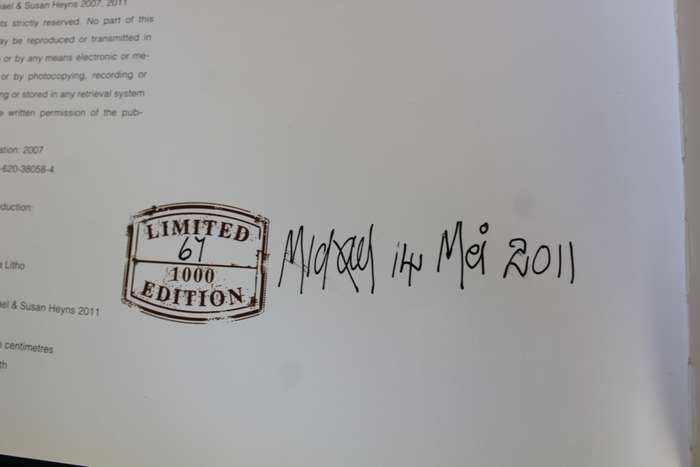 Michael Heyns. Kronologies/ Chronological. SIGNED DATED AND LIMITED NUMBERED EDITION