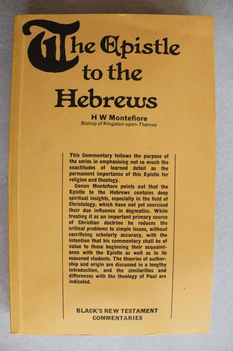 The Epistle to the Hebrews - Montefiore