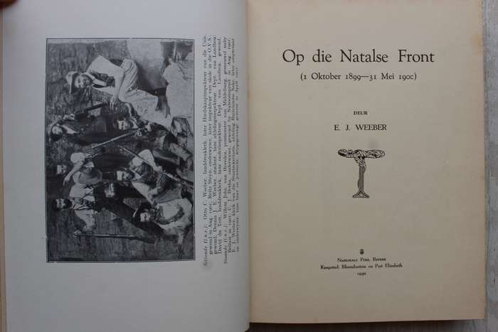 Op die Natalse Front - E.J. Weeber / Anglo-Boereoorlog