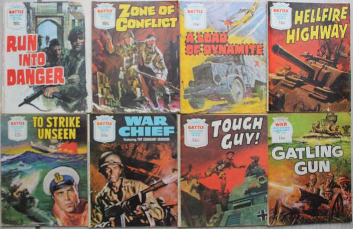8 x Battle Picture Library graphic comics