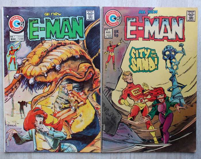 Charlton Comics E-Man numbers 4 & 7