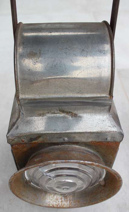 2 x Antique Vintage Railway Oil Lamps complete
