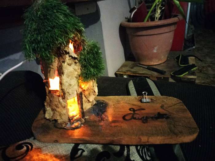 Fairy house table light