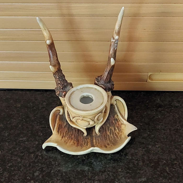 Ernst Bohne Sohne Ivory Porcelain Pen and Ink Holder