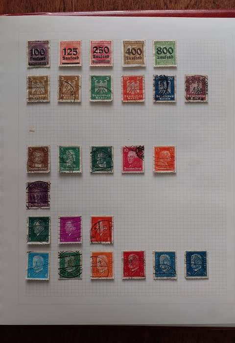 Germany Album, Collection of Stamps USED, 45 pages, see below