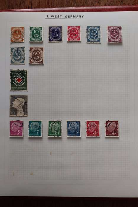 Germany Album, Collection of Stamps USED, 45 pages, see below