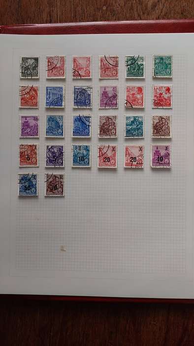 Germany Album, Collection of Stamps USED, 45 pages, see below