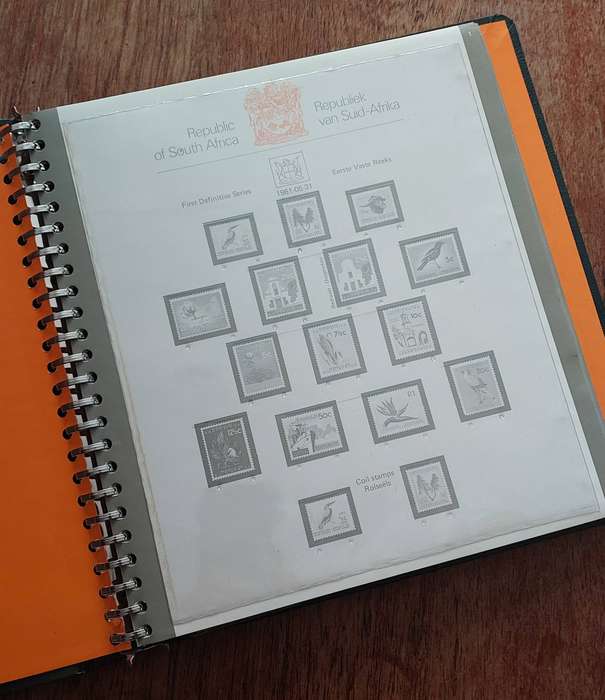 Album -RSA Pre-printed pages NO STAMPS, good condition, see pics
