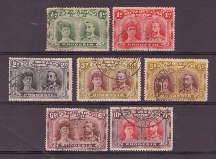 BSAC, 1910, 'Double Heads' Selection of USED, CV R3515