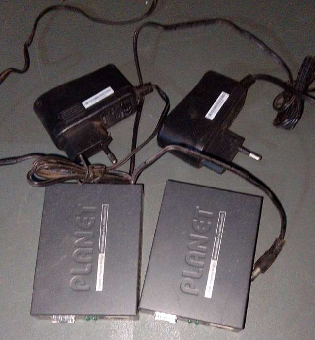 2 x Planet GT-805A - Fibre Media Converter
