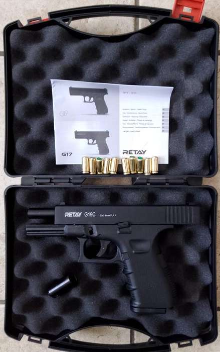 Retay G19C Blank Gun + 10 blank rounds