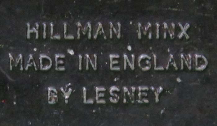Matchbox Moko Lesney**No. 43**Hillman Mix**Made in England**