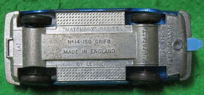 Matchbox Lesney**No. 14**Iso Grifo**Made in England**Doors open**