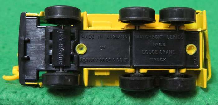 Matchbox Lesney**No. 63**Dodge Crane Truck - Movable crane**Made in England**