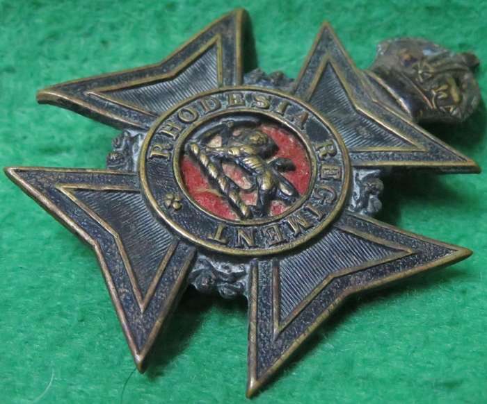 Rhodesia Regiment Cap Badge Vintage 1930's - 1940's