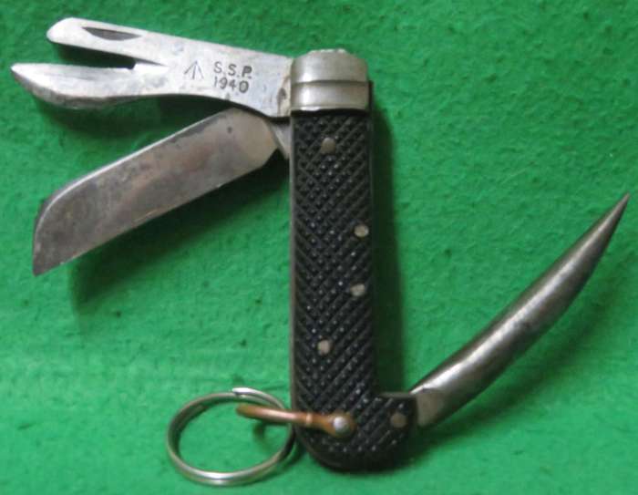 WWII S.S.P. 1940 British Issue Pocket Knife British Army & Navy