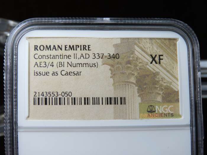 Constantine II, 337 - 340 AD, NGC XF, Ancient Rome, Roman Coin