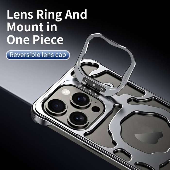 iPhone 16 Pro Max MagSafe Metal Case  Auspicious Cloud w/ Flip Ring Stand