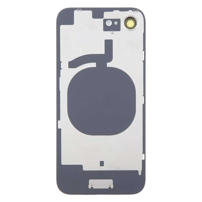 iPhone 16e Glass Battery Back Cover with Camera Lens Cover(White)